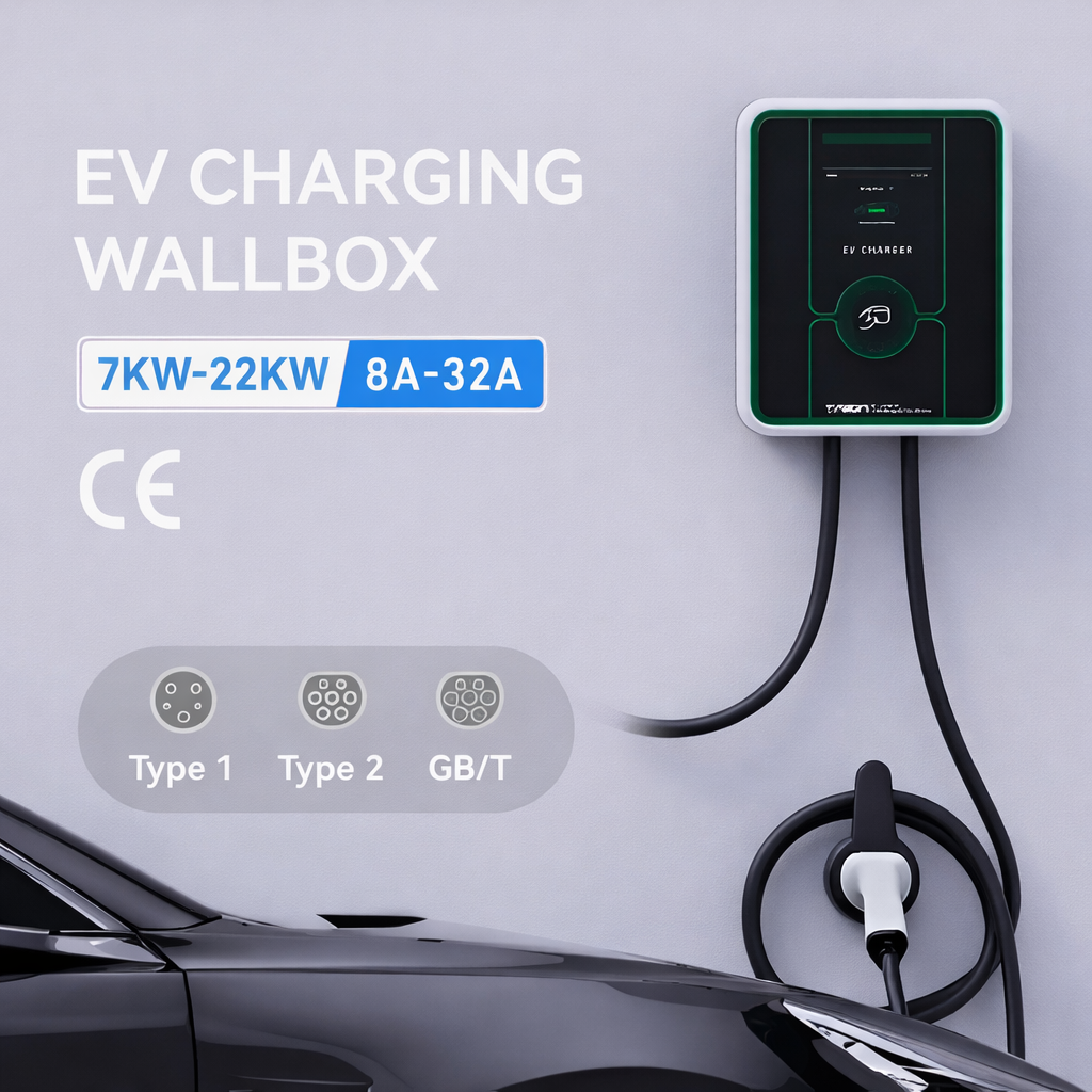 GridGlow Emerald 48A App-Smart EV Charger