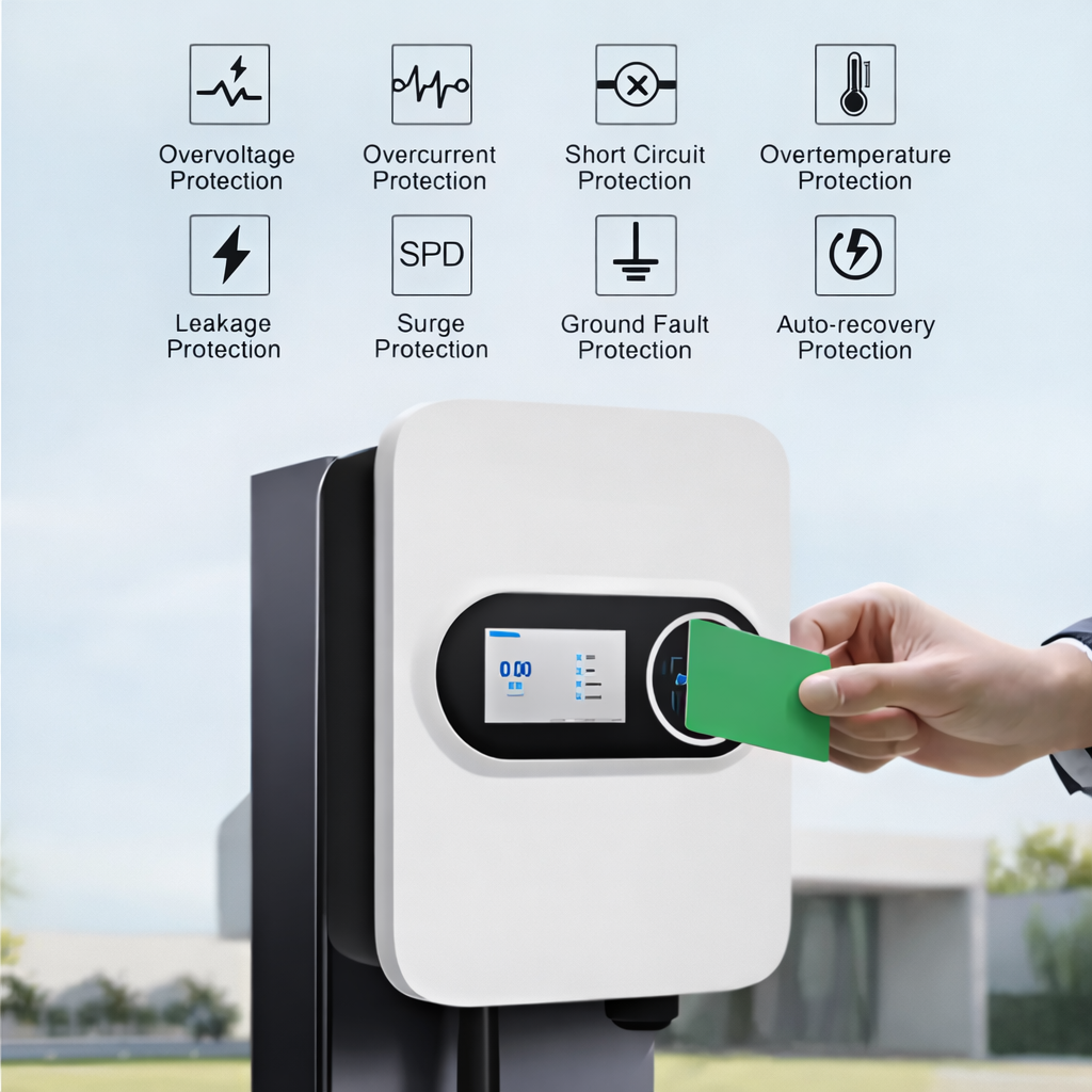 LumenCharge Halo 48A Smart EV Wall Charger