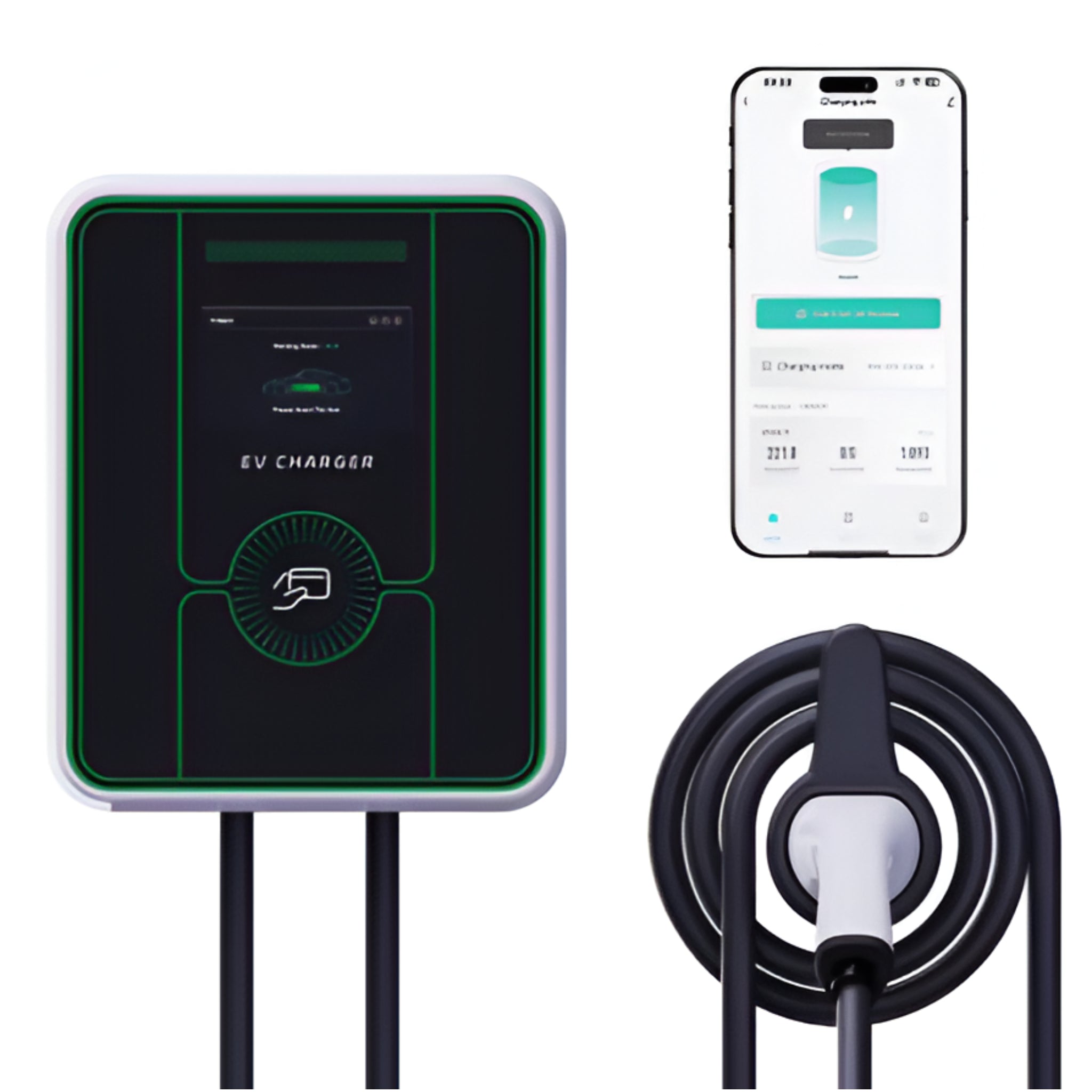 GridGlow Emerald 48A App-Smart EV Charger